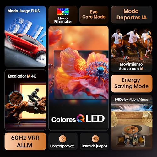 Thumbnail 2 de Hisense 50E7Q: TV QLED 50" con Dolby Vision/Atmos, VRR 120 y HDMI 2.1