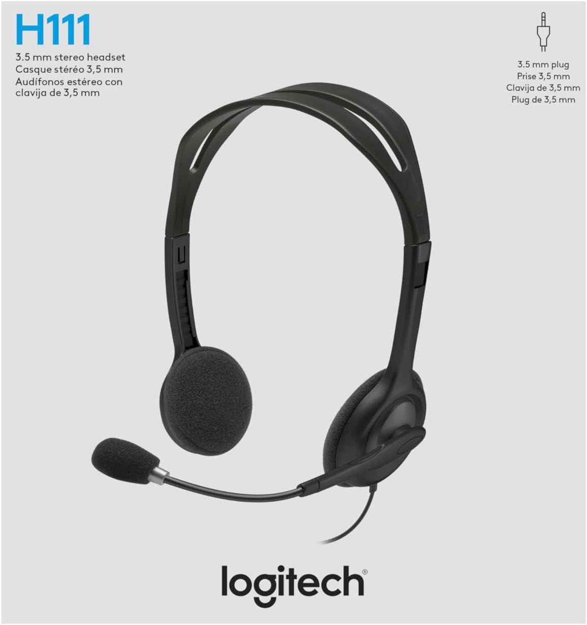 Thumbnail 6 de Logitech H111 wired headset