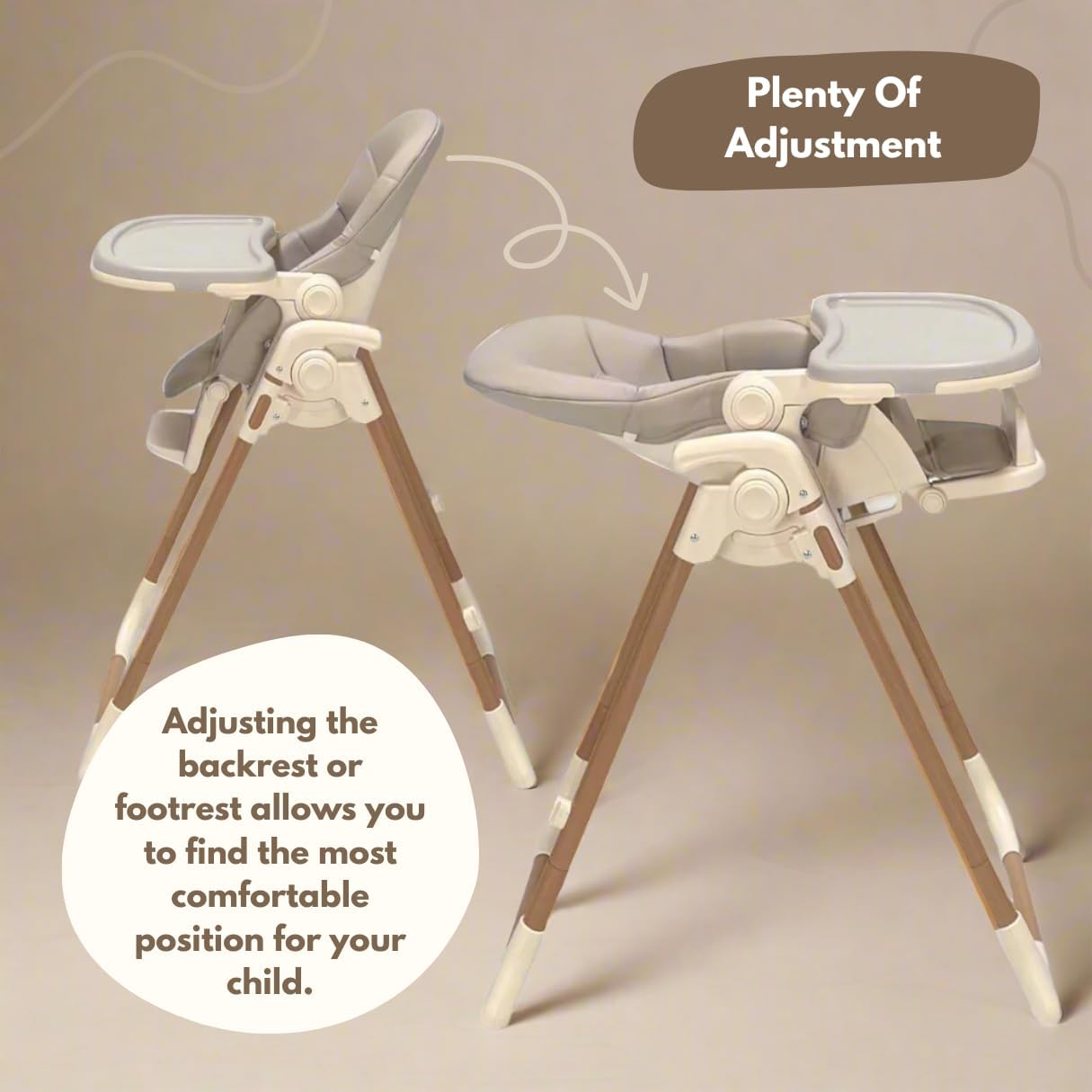 Detalle 2 de Venture Flare High Chair with Adjustable Seating