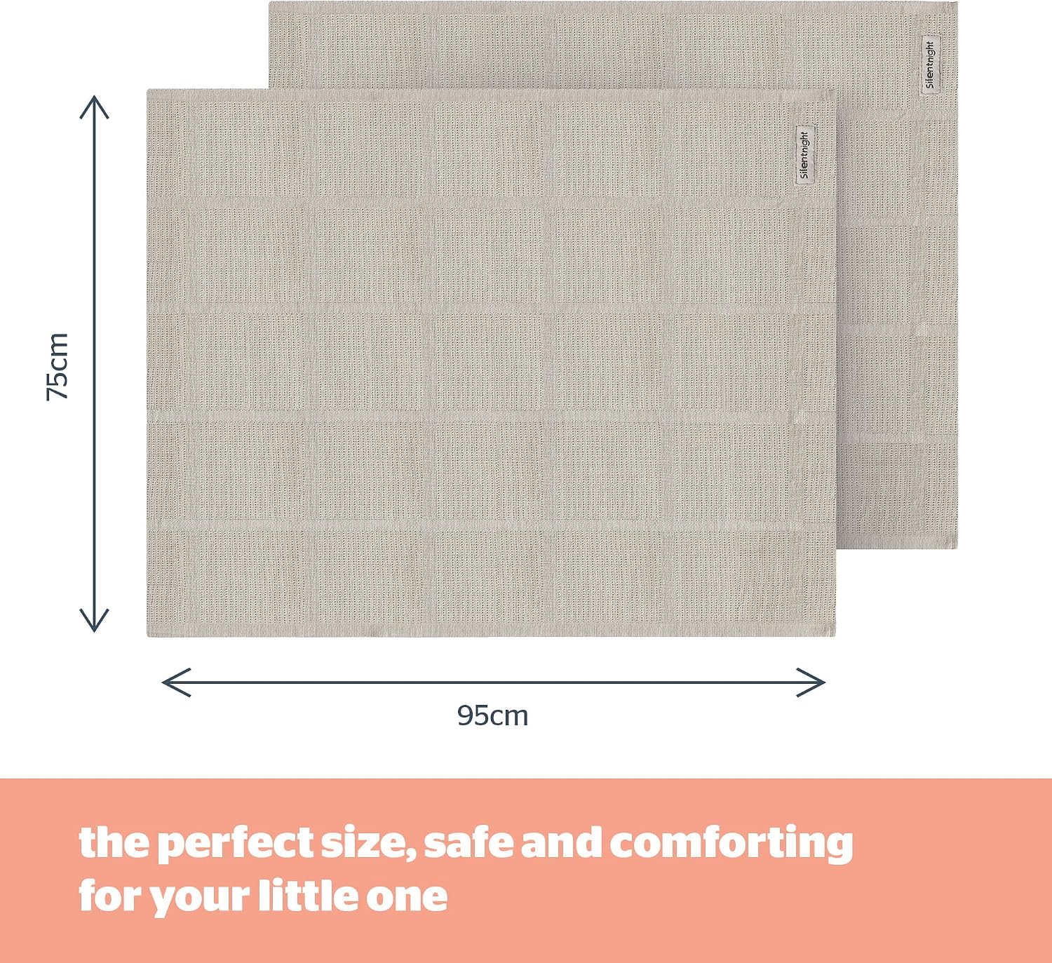Thumbnail 5 de Silentnight Safe Nights Baby Blanket 2 Pack