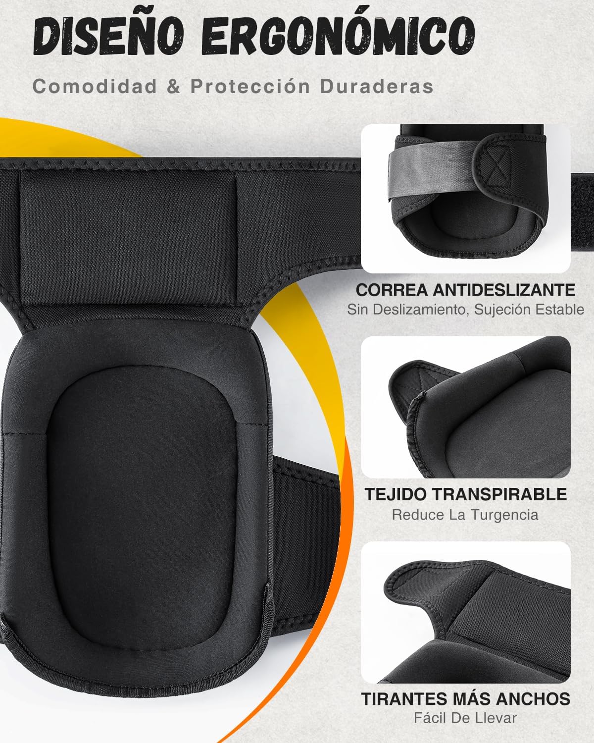 Detalle de IPSXP Rodilleras de trabajo con gel 2025