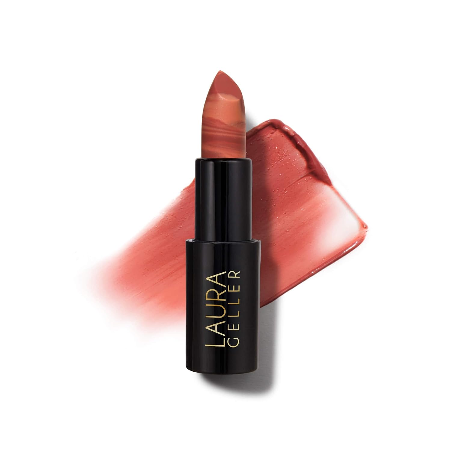 Detalle de LAURA GELLER Italian Marble Sheer Lipstick, Peach Bellini, Hydrating Color