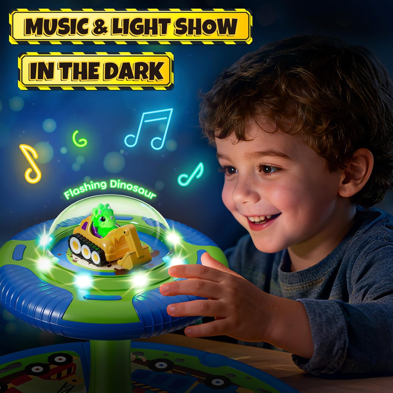 Thumbnail 4 de Lehoo Castle Dino Construction Truck 360° spinning seat for toddlers