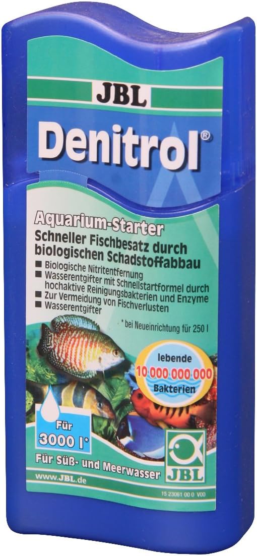 Detalle de JBL Denitrol 2306100 Aquarium-Starter – Bakterienstarter für Süß- und Meerwasser-Aquarien