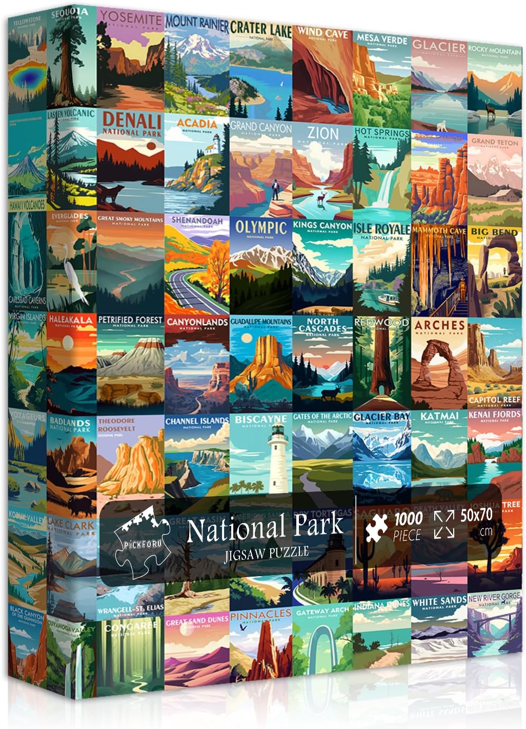 Detalle de National Parks Puzzle for Adults 1000 Pieces 🧩