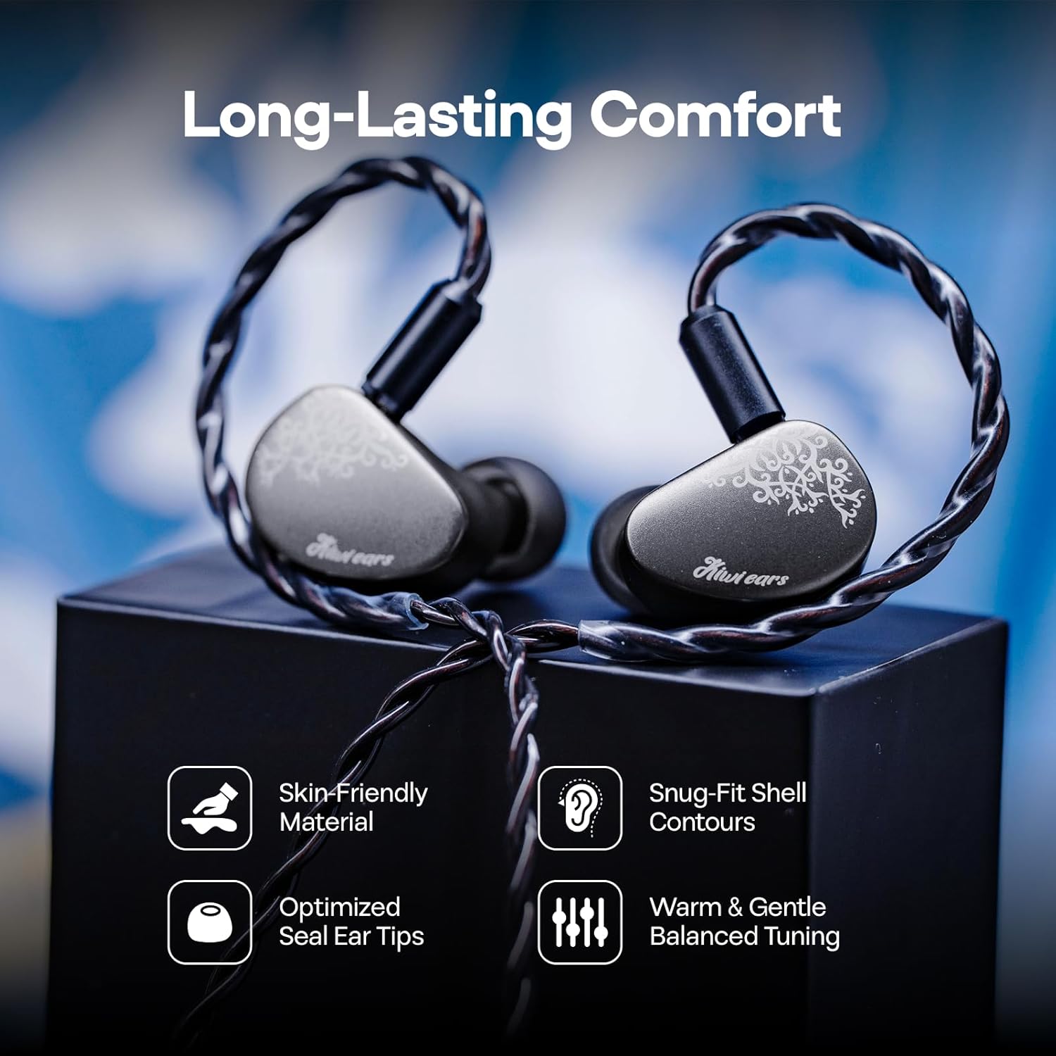 Thumbnail 5 de Linsoul Kiwi Ears Cadenza II 10mm Titanium — Moniteur intra-auriculaire filaire, précision tonal et élégance CNC