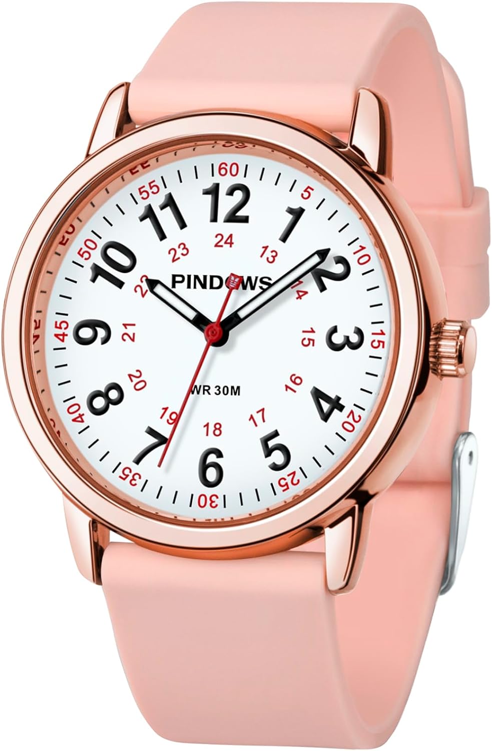 Detalle de PINDOWS Damenuhr Analog-Quarz 30 m Wasserdicht