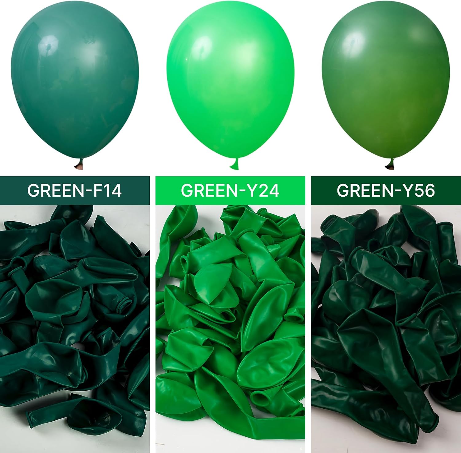 Thumbnail 4 de PartyWoo Dark Green Balloons 145pcs Balloon Kit ๐