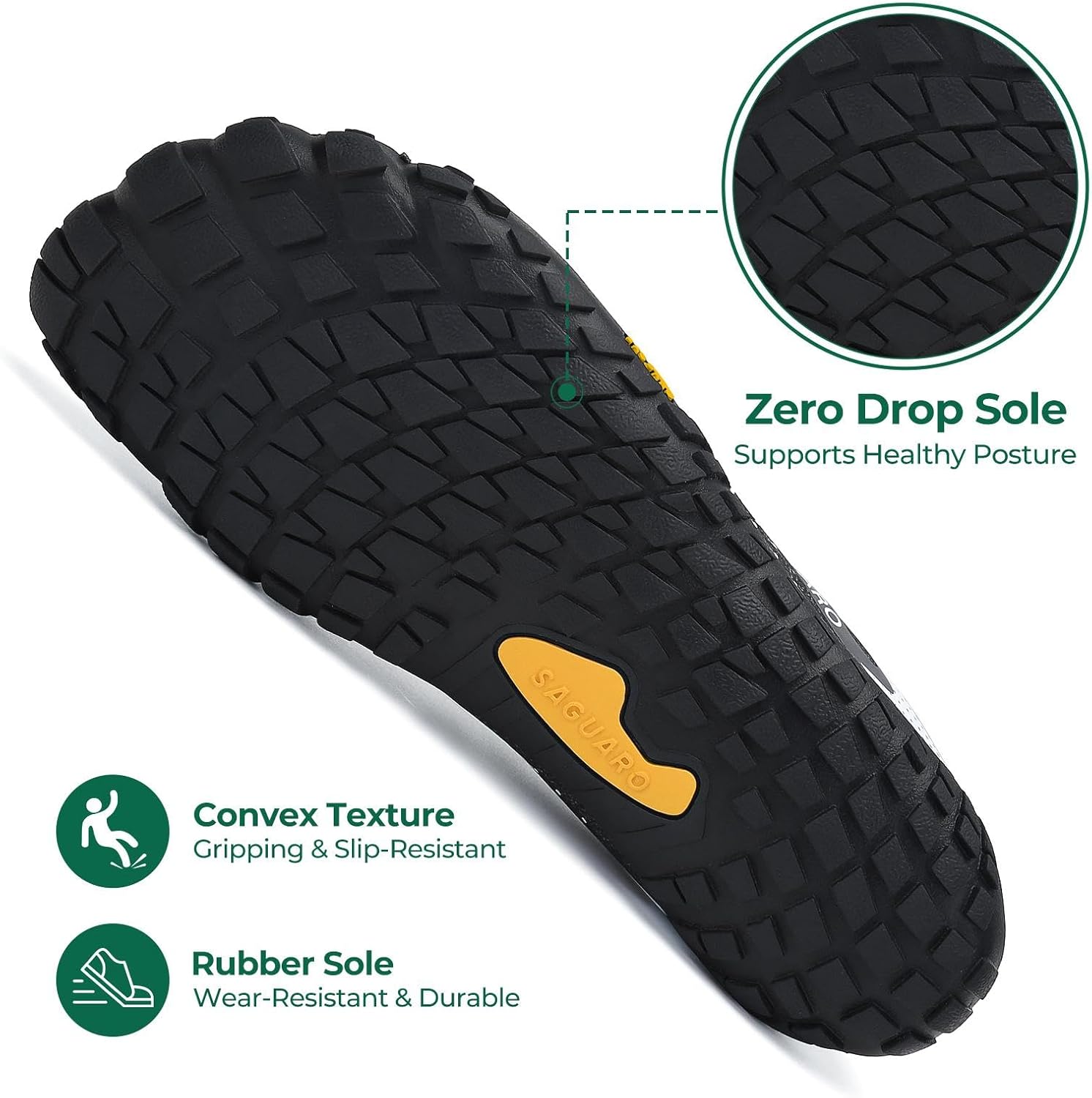 Thumbnail 4 de SAGUARO Homme/Femme Chaussure minimaliste légère antidérapante pour trail, running et fitness (EU 35 à 48)