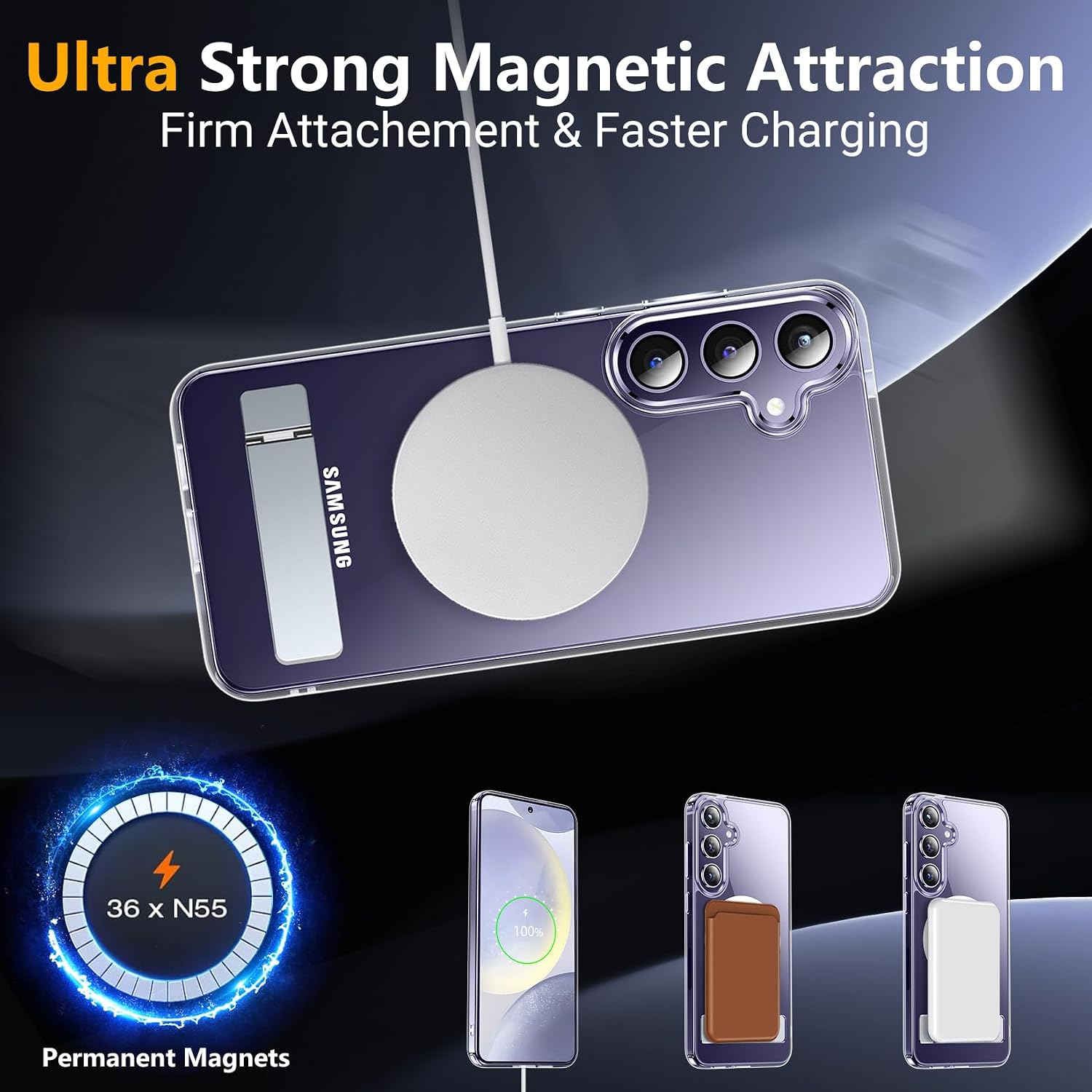 Detalle 1 de SPIDERCASE Galaxy S24 Case with Stand