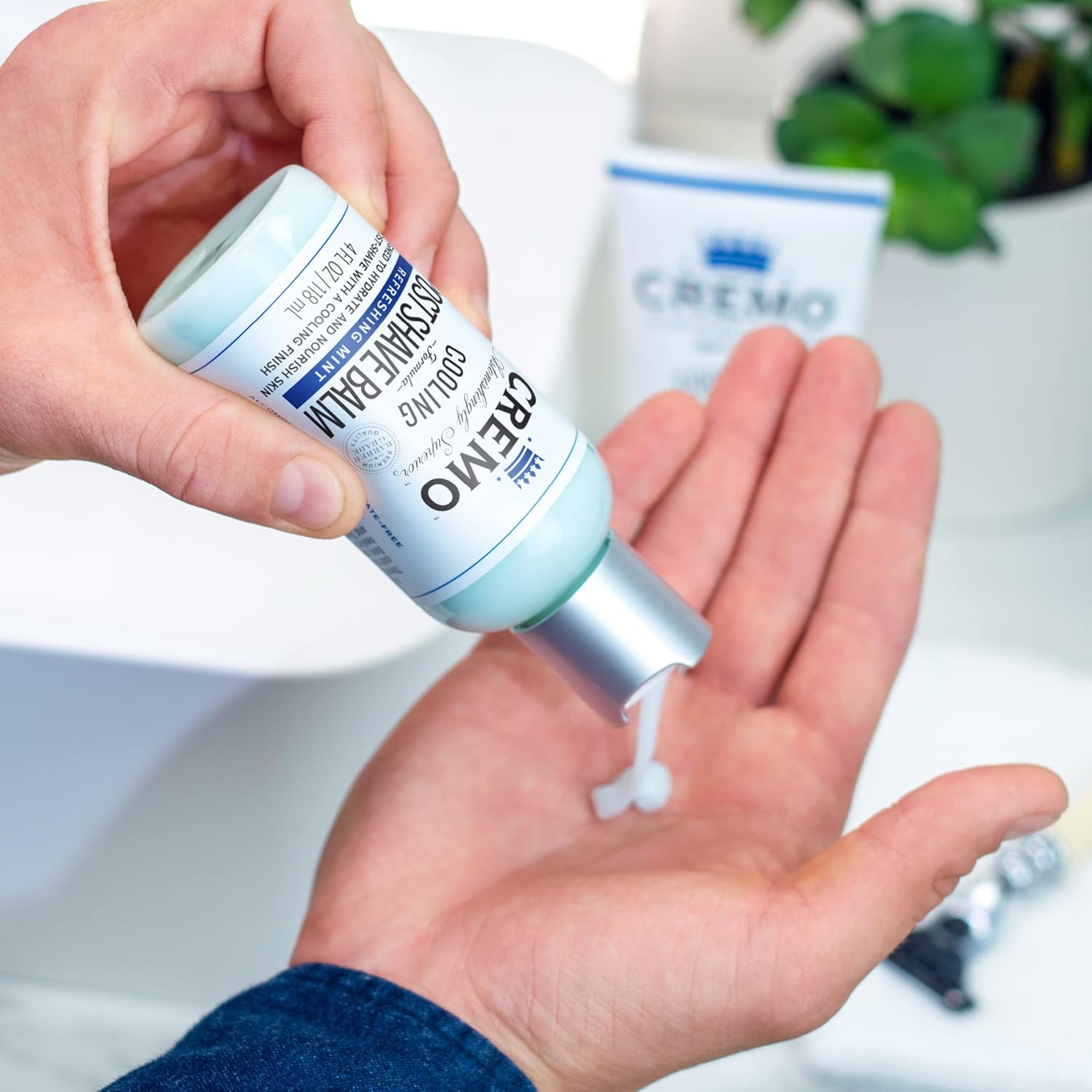 Detalle de CREMO Cooling Baume Après-Rasage Raffraîchissant pour Homme – 118 ml