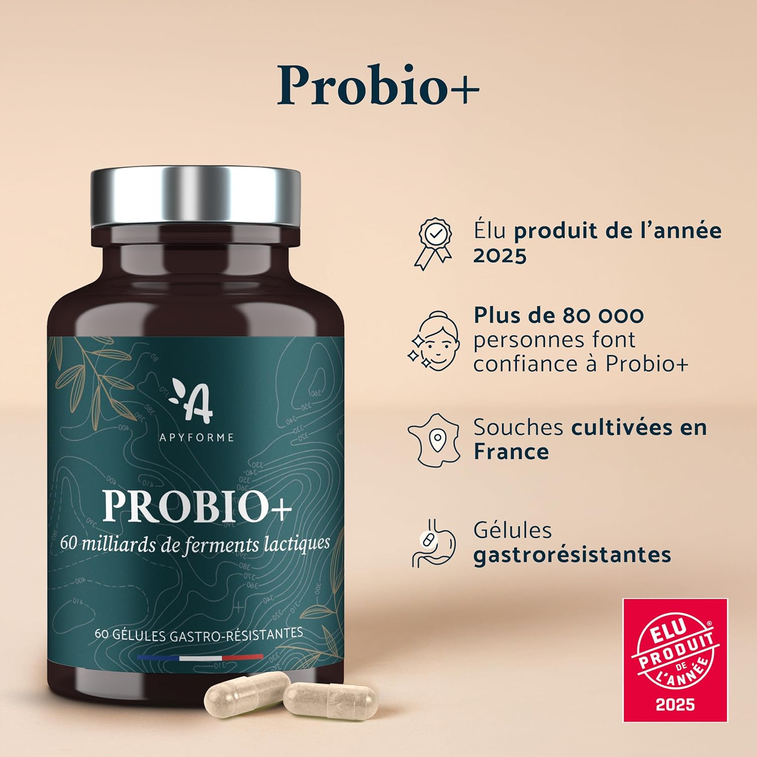Thumbnail 3 de Apyforme Probiotique 60 milliards UFC 💊