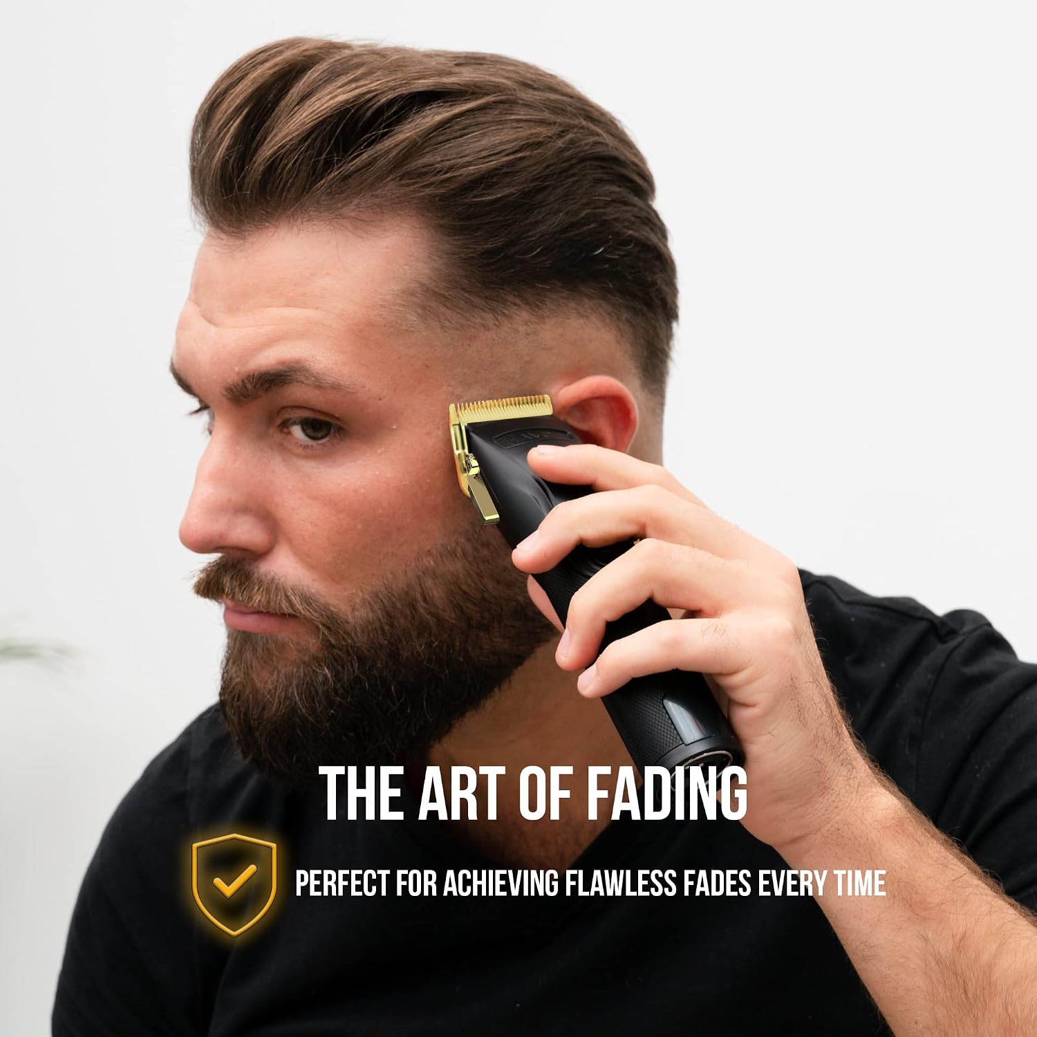 Thumbnail 6 de NOVAH Professional Cordless Hair Clippers & Trimmer Set (Gold) for Men