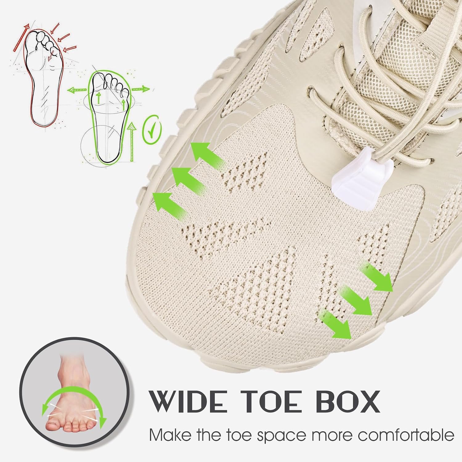 Detalle de Barefoot trail shoes with wide toe box