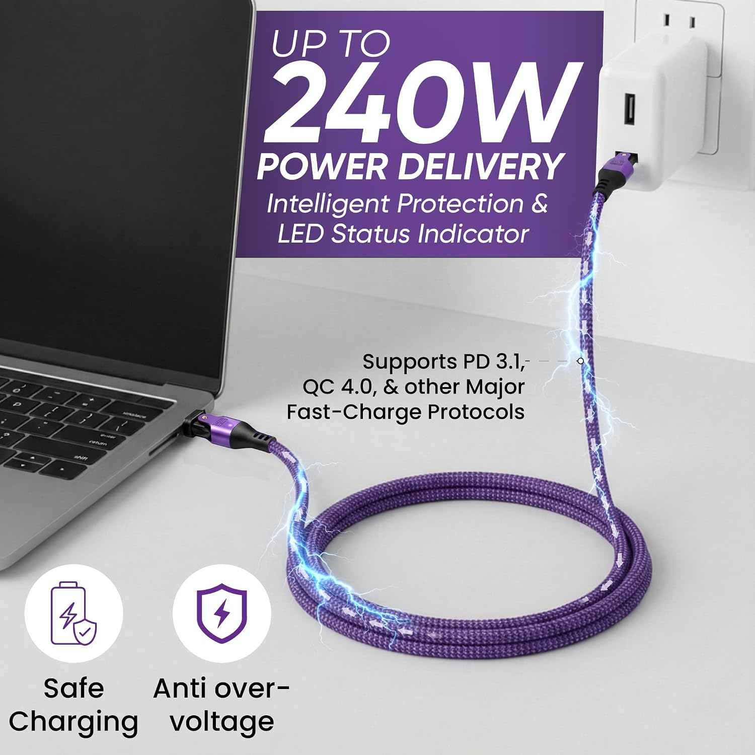 Detalle de EndlesShine USB-C to USB-C Cable, 10 ft
