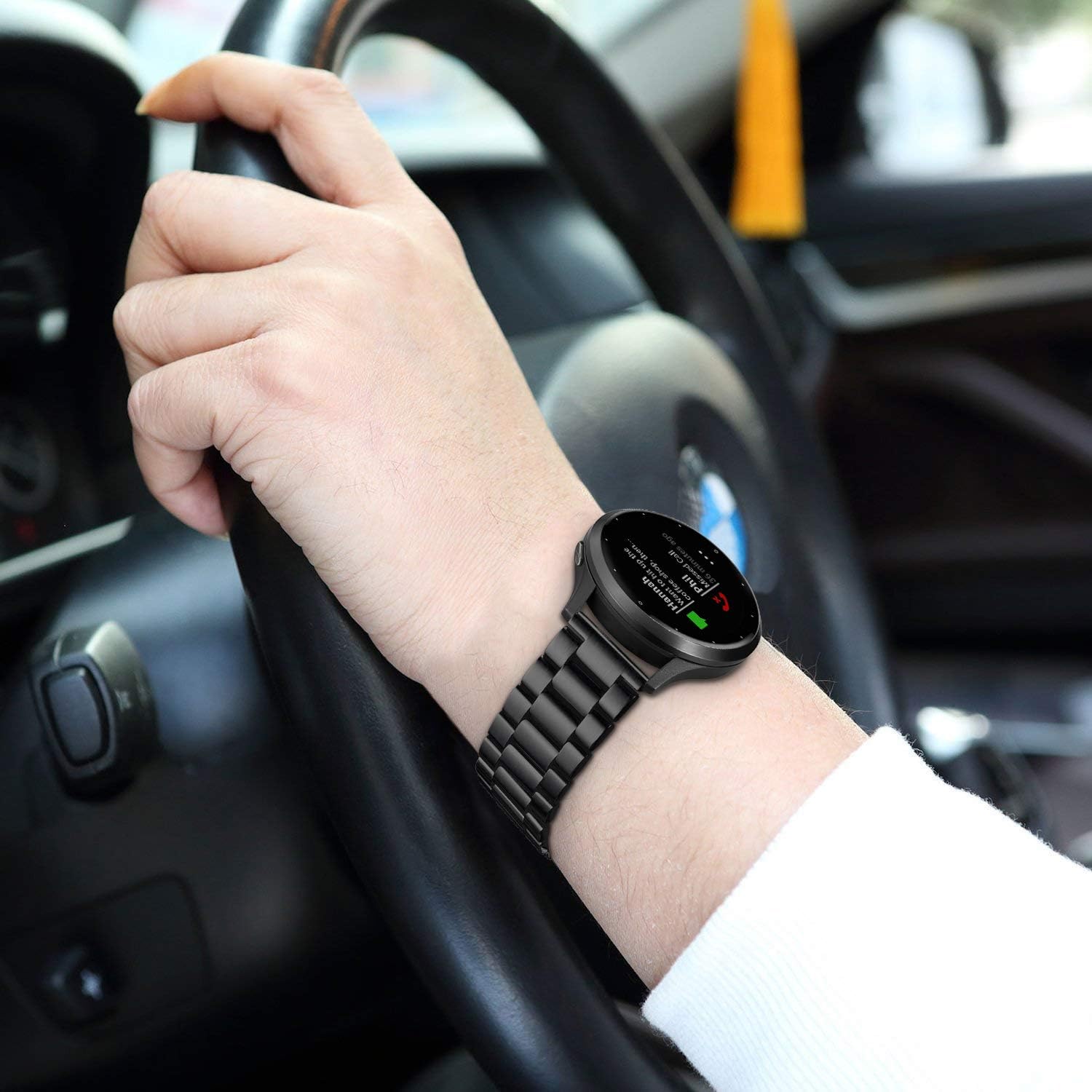Thumbnail 5 de FINTIE Armband für Garmin 45mm, Edelstahl schwarz