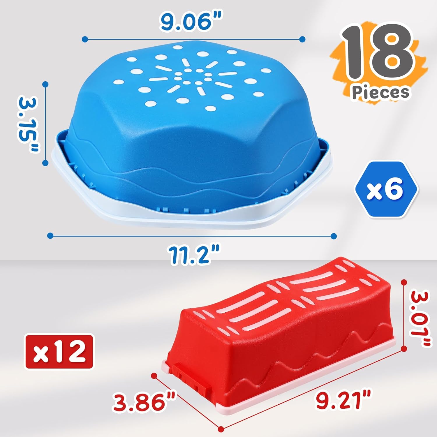 Detalle de HappyField 18-Piece Non-Slip Balance Beam Stepping Stones Set (Stackable Obstacle Course)