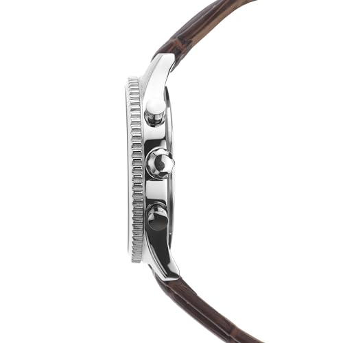 Thumbnail 2 de Sekonda Maverick Mens Analogue Watch 43mm Silver Leather Strap