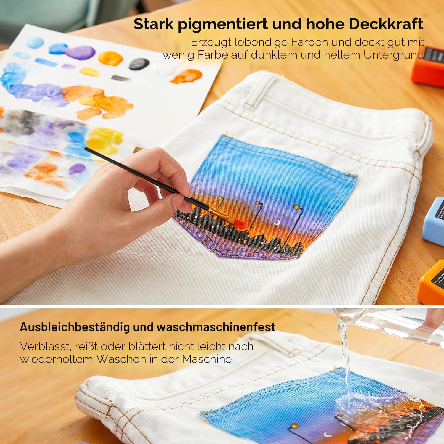 Detalle de Shuttle Art Textilfarben Set 30 Farben