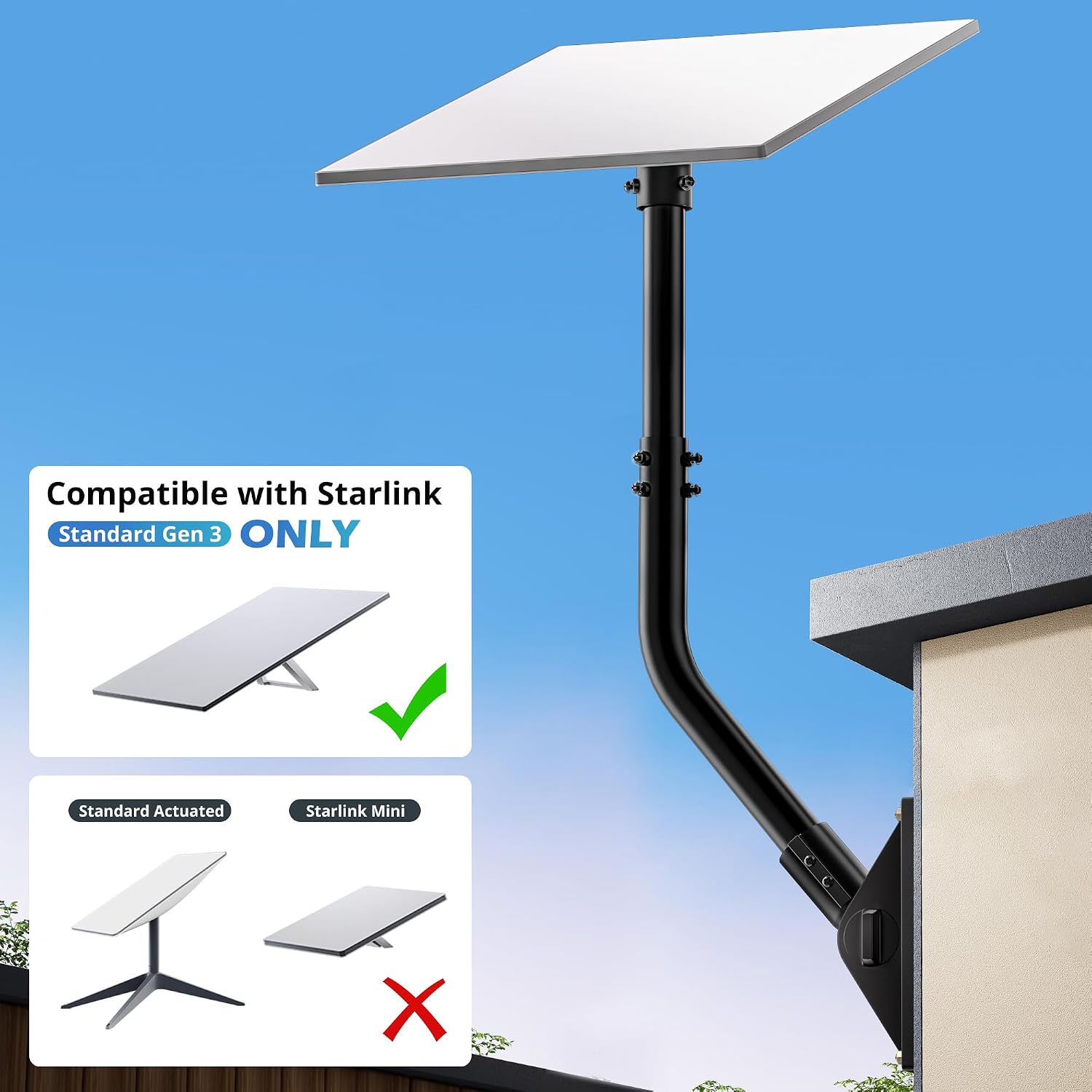 Detalle 2 de UBeesize Starlink Mount Gen 3 15.7in 📡