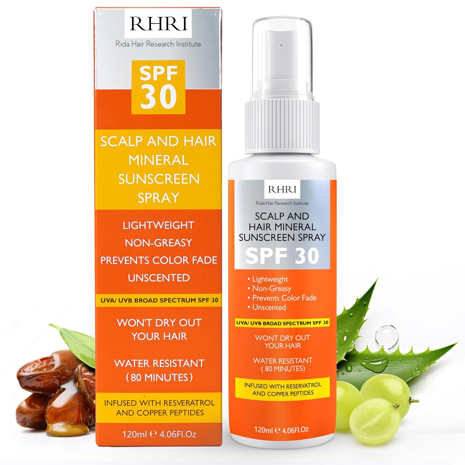 Detalle de Premium SPF 30 Hair Sunscreen Spray 4 oz