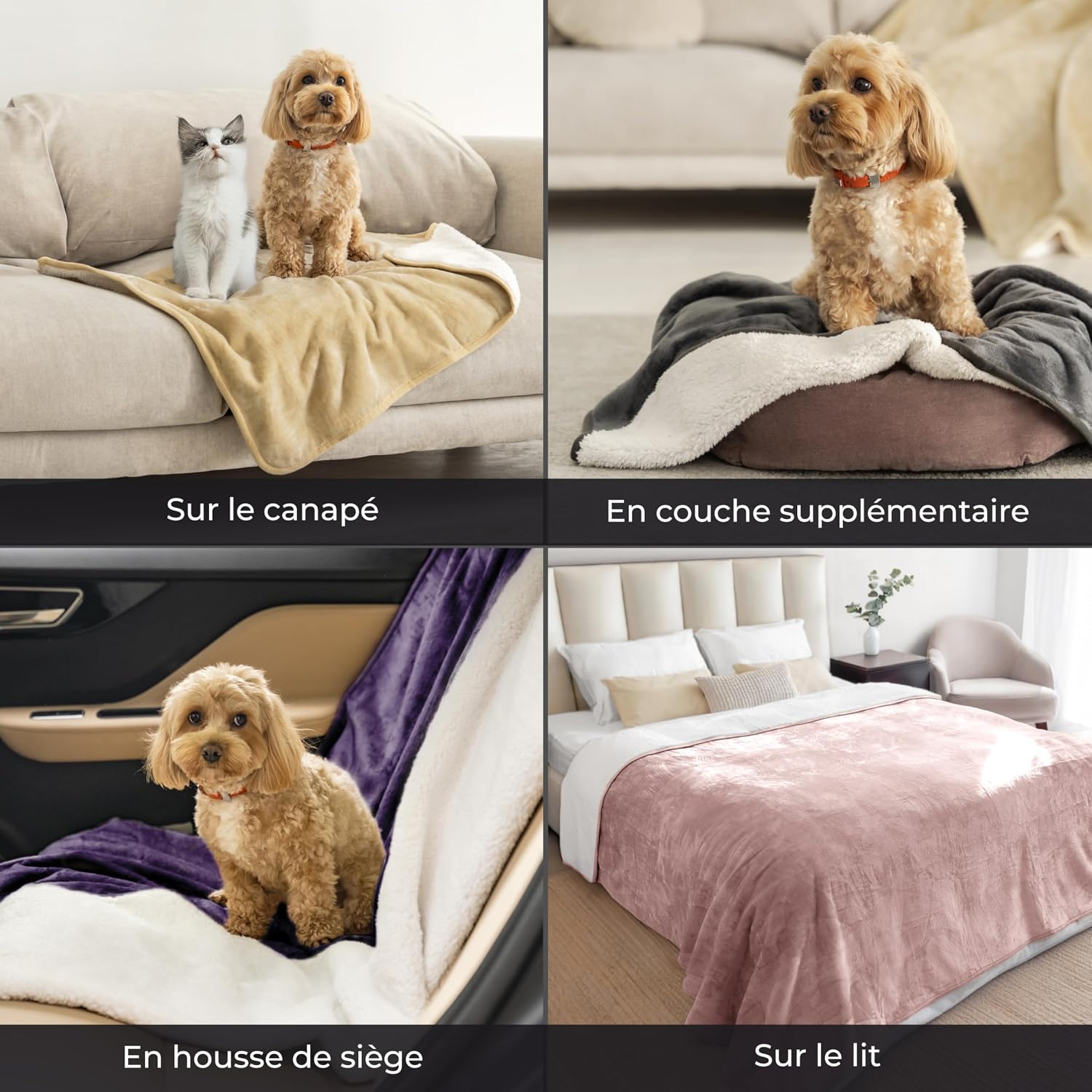 Thumbnail 5 de Dreamzie Plaid imperméable chien 152x203 cm