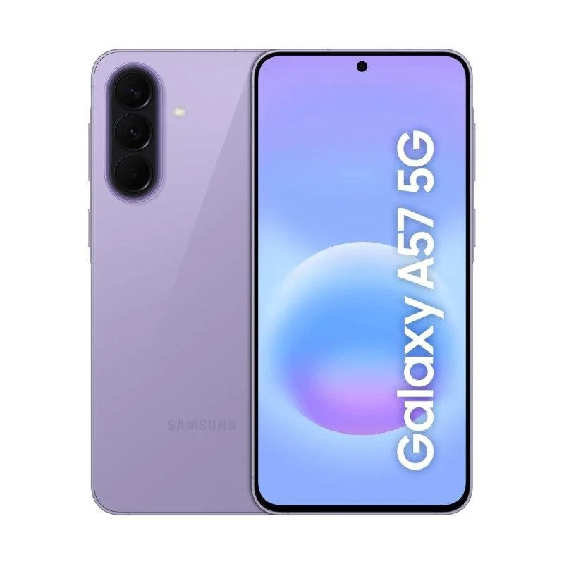 Detalle de Samsung Galaxy A57 5G 8GB 256GB Lila, 6,7" Super AMOLED