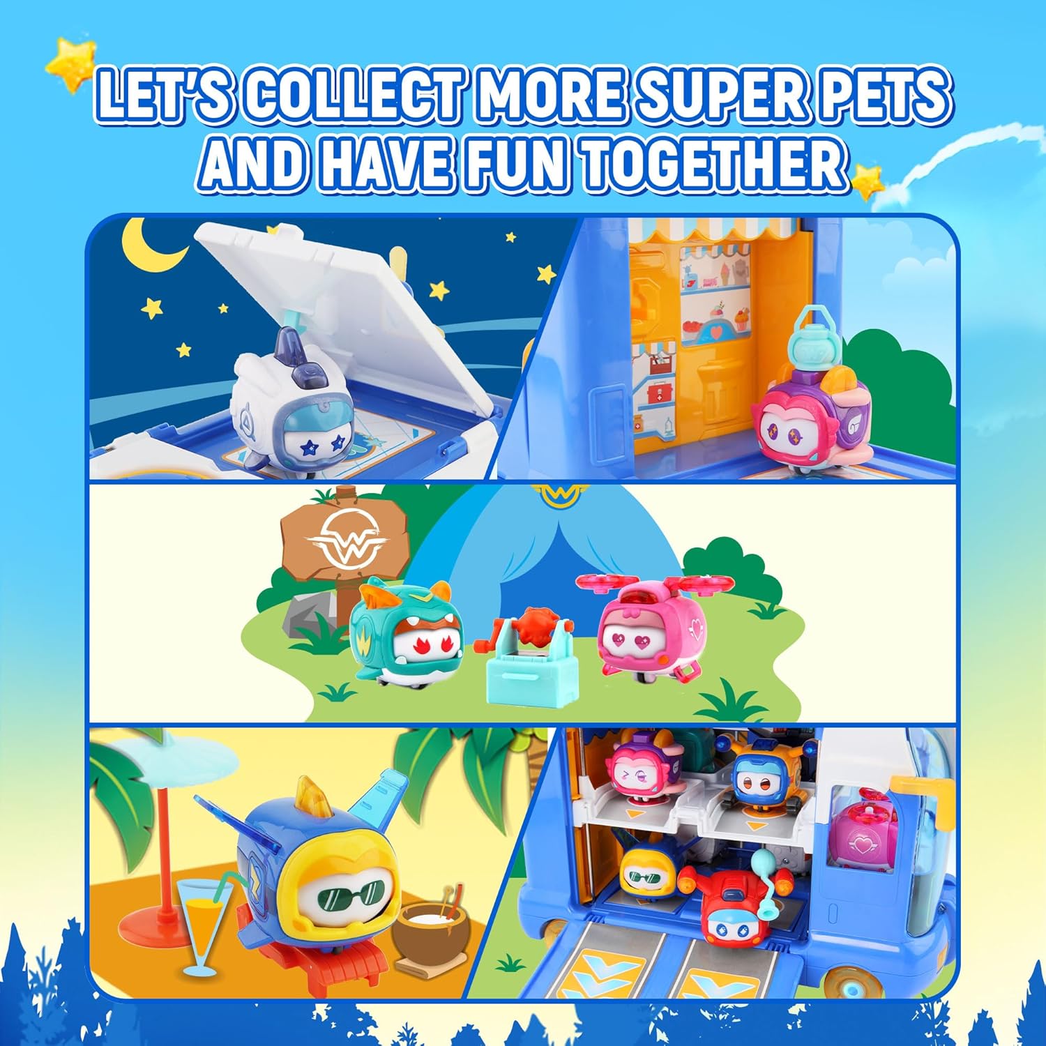 Thumbnail 5 de Super Wings 2-in-1 Mini Base Blau