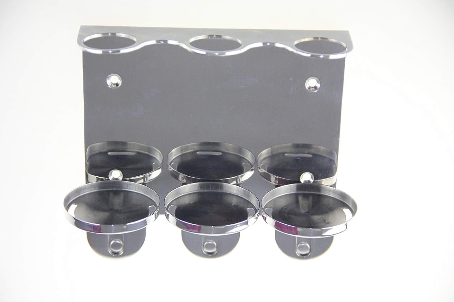 Detalle 2 de Wall Mount 300ml Triple Dispenser Chrome Holder for Sea Kelp Bottles