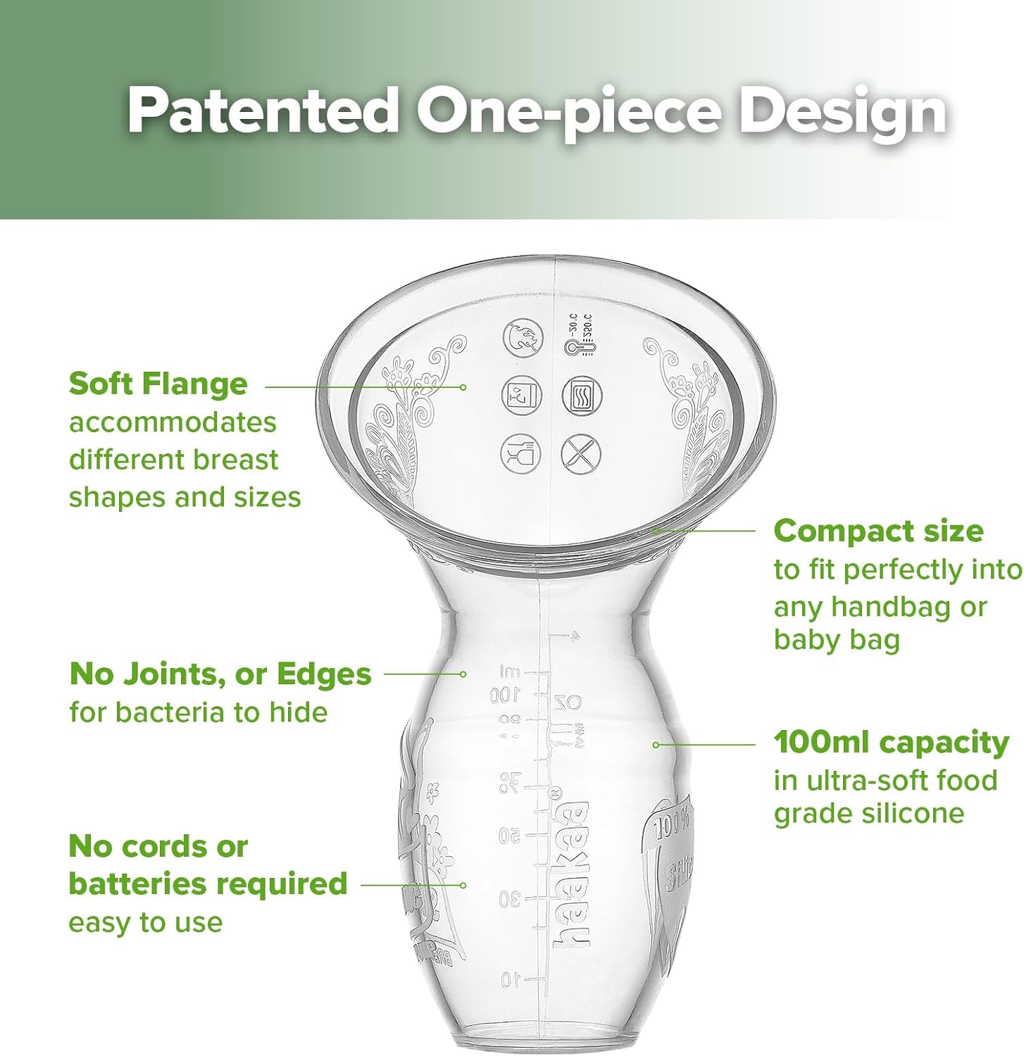 Thumbnail 4 de haakaa Tiralatte manuale con collettore in silicone brevettato da 100 ml