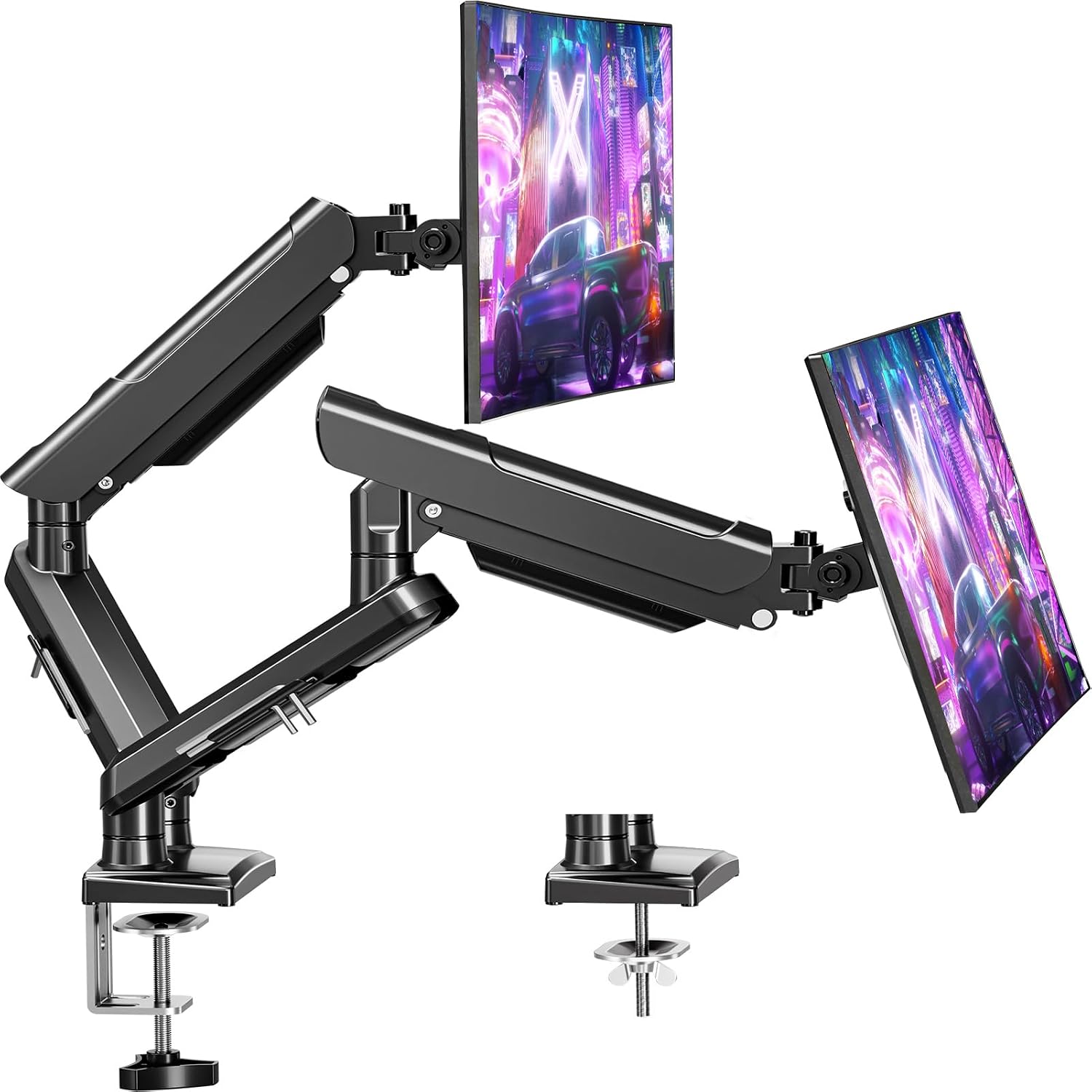Detalle de ELIVED Freelift Pro EV6012B – podwójne ramię do monitorów 13–32 cali, VESA
