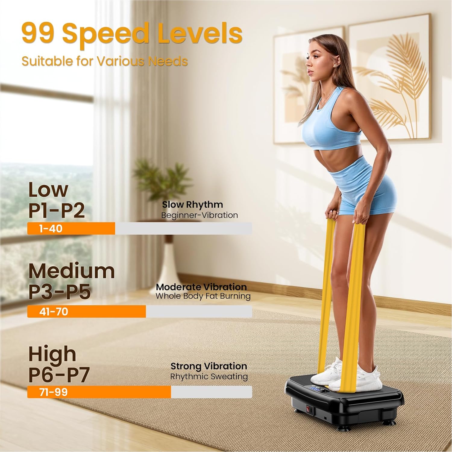 Thumbnail 4 de TISSCARE Vibration Plate: Full‑Body Home Workout Platform for Weight Loss and Lymphatic Drainage