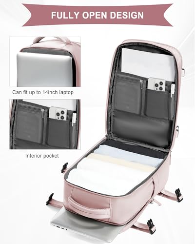 Thumbnail 5 de SZLX Mochila de viaje cabina 40x30x20 para mujer (Ryanair/Wizz Air) con despliegue 180° e impermeable