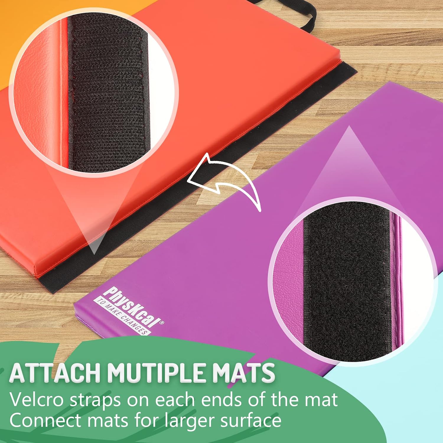 Detalle 2 de PhysKcal 5-Panel Folding Tumbling Mat 195cm