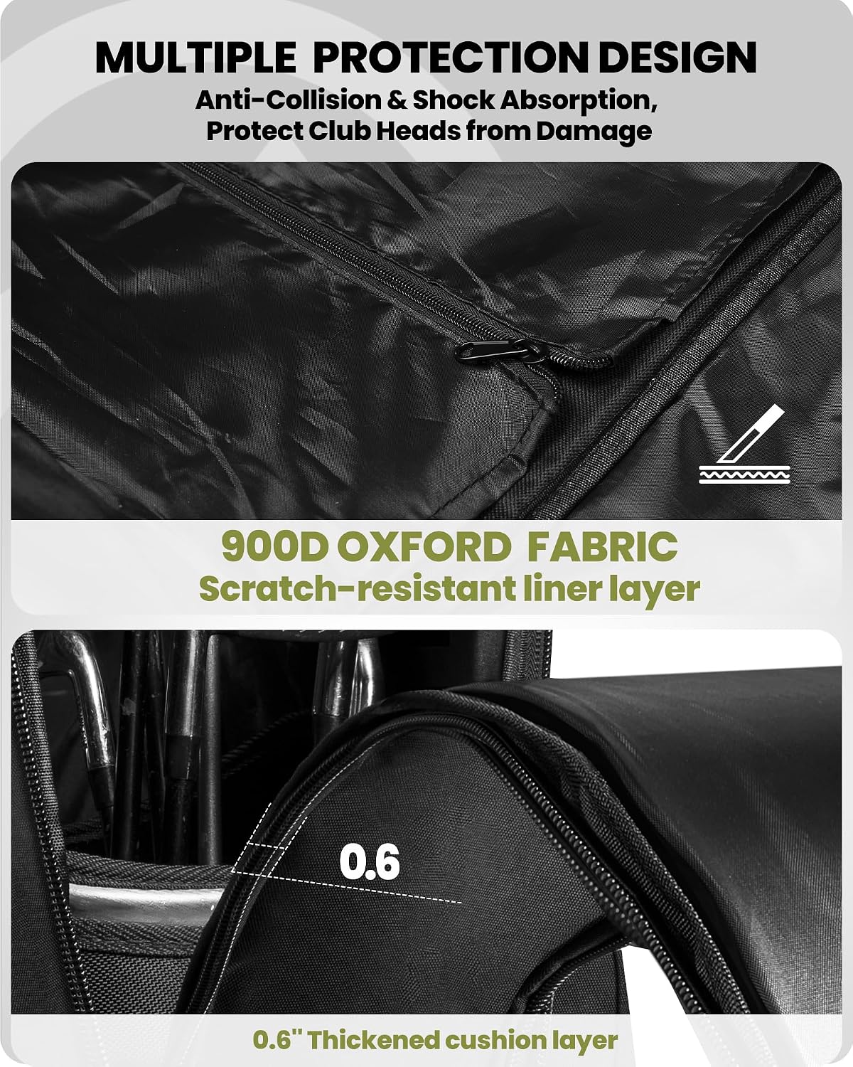 Thumbnail 1 de OutdoorMaster Padded Golf Travel Bag