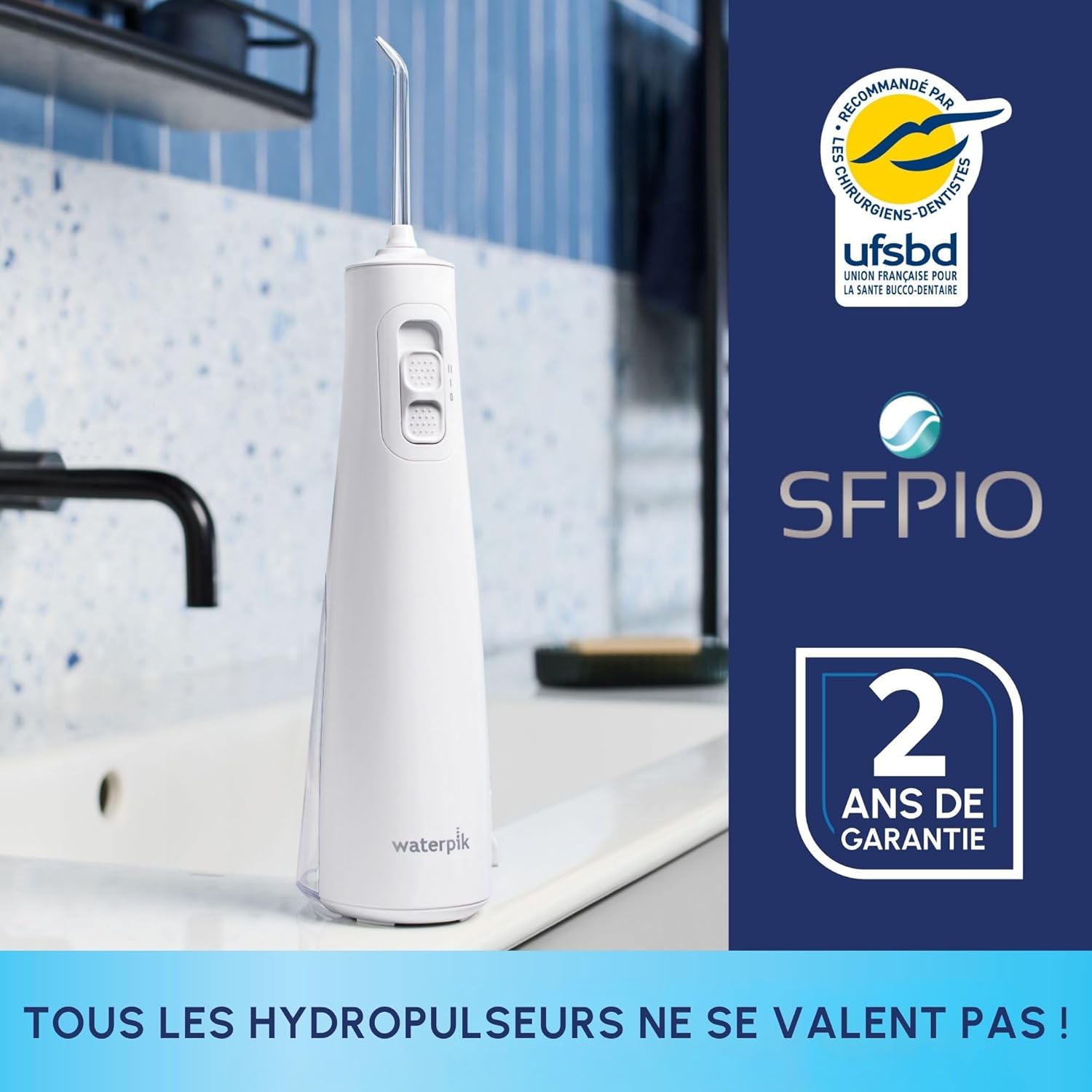 Thumbnail 3 de Waterpik WF-20 Pulse – hydropulseur sans fil pour éliminer la plaque dentaire