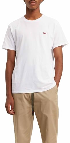 Detalle de Levi's Big & Tall Original Housemark Tee Camiseta White + 5XL para Hombre