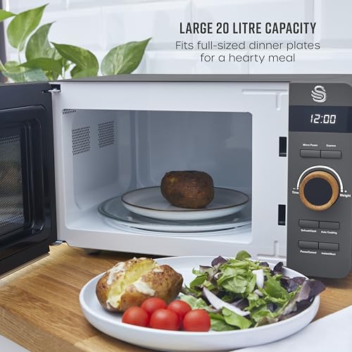 Detalle de Swan 20L Nordic Digital LED Microwave SM22036LGRYN