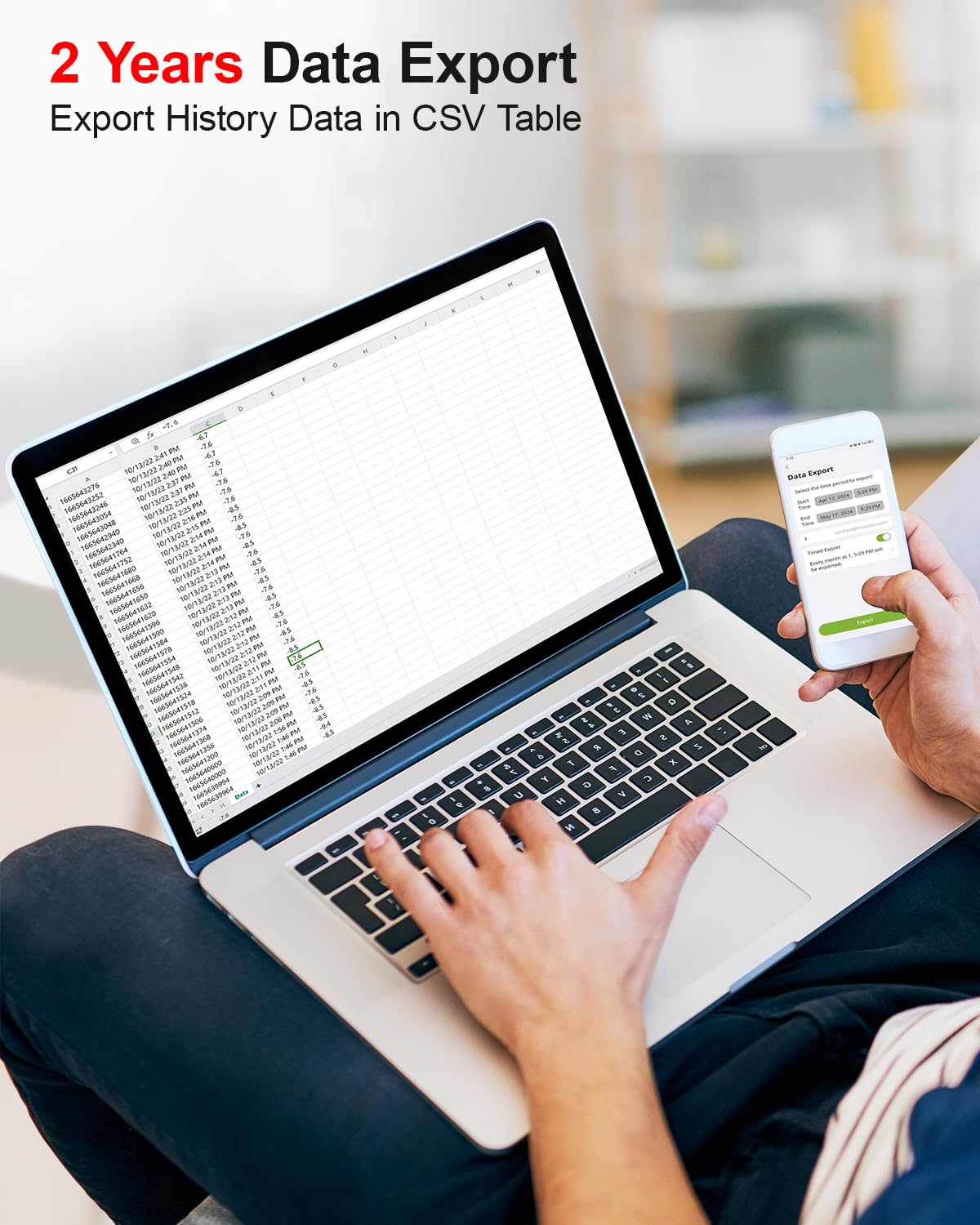 Thumbnail 5 de MOCREO WiFi Freezer Thermometer 2-Year 🌡️