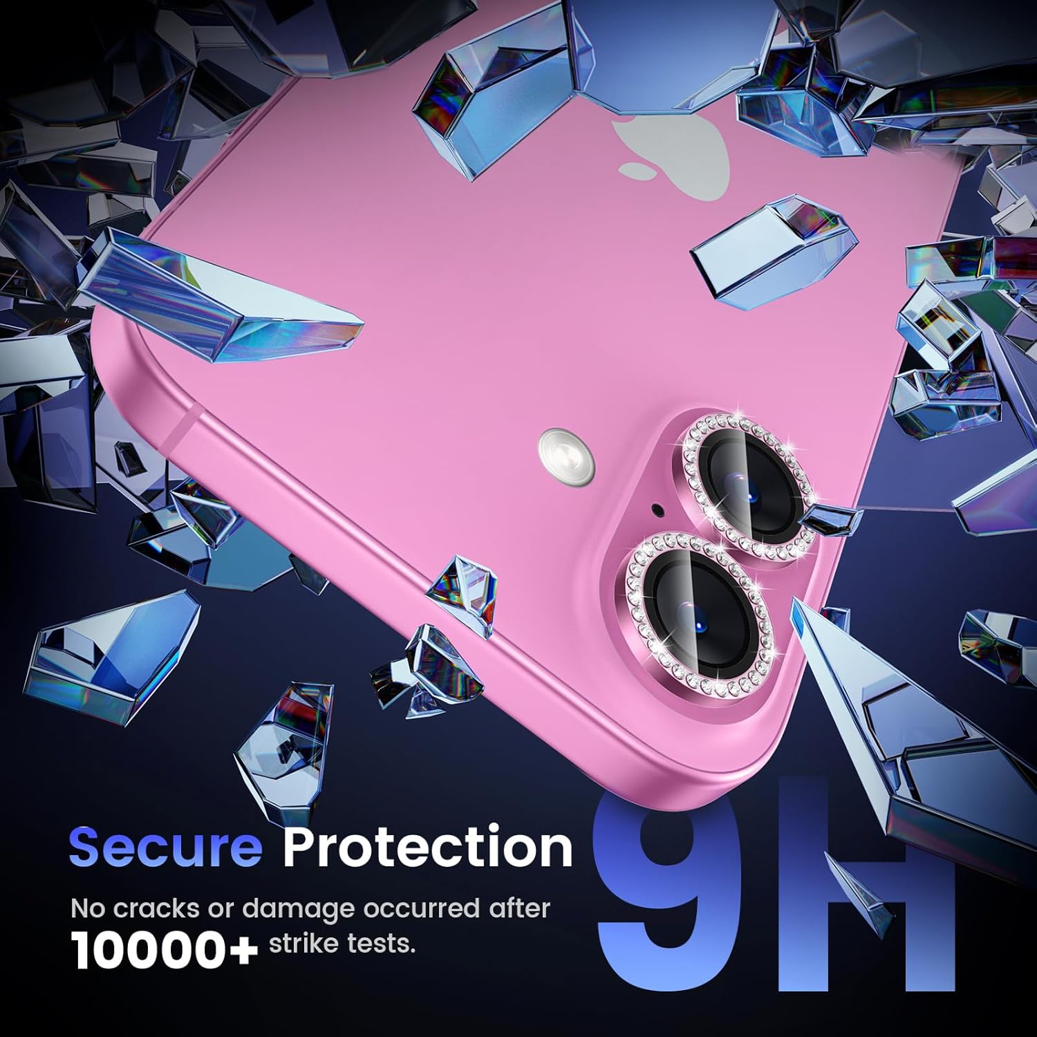 Detalle 2 de Tensea iPhone 16 camera lens protector 9H