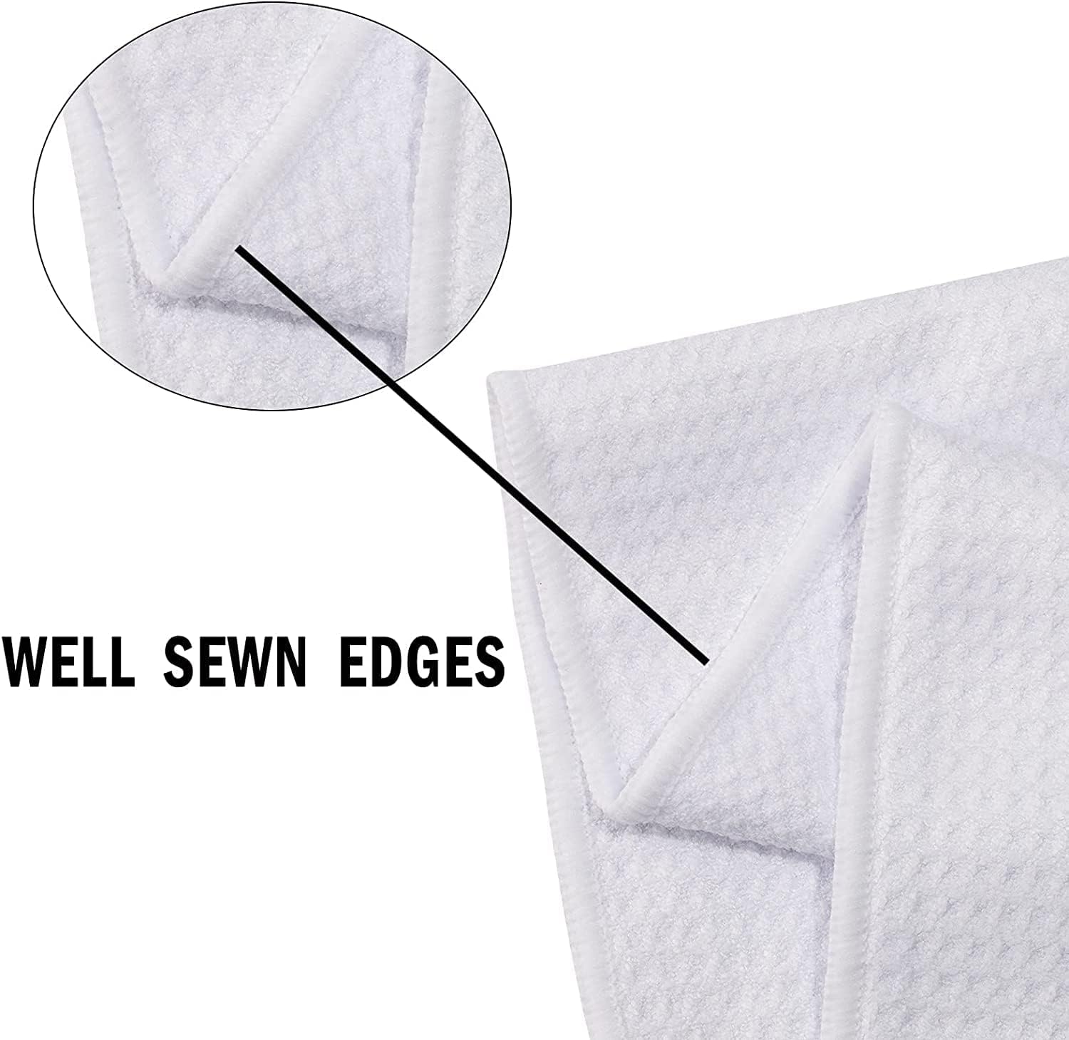 Detalle de Funny Beagle Dog Kitchen Towel – Waffle tea towel for beagle lovers (16" x 24")