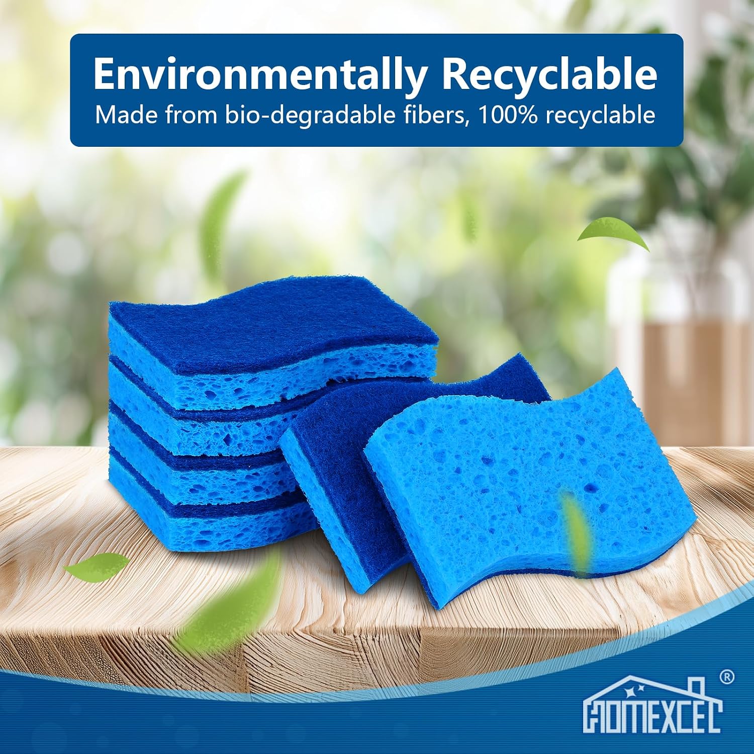 Detalle 2 de HOMEXCEL All-Purpose Scrubbing Dish Wand, 24-Pack Dual-Sided Kitchen Sponges