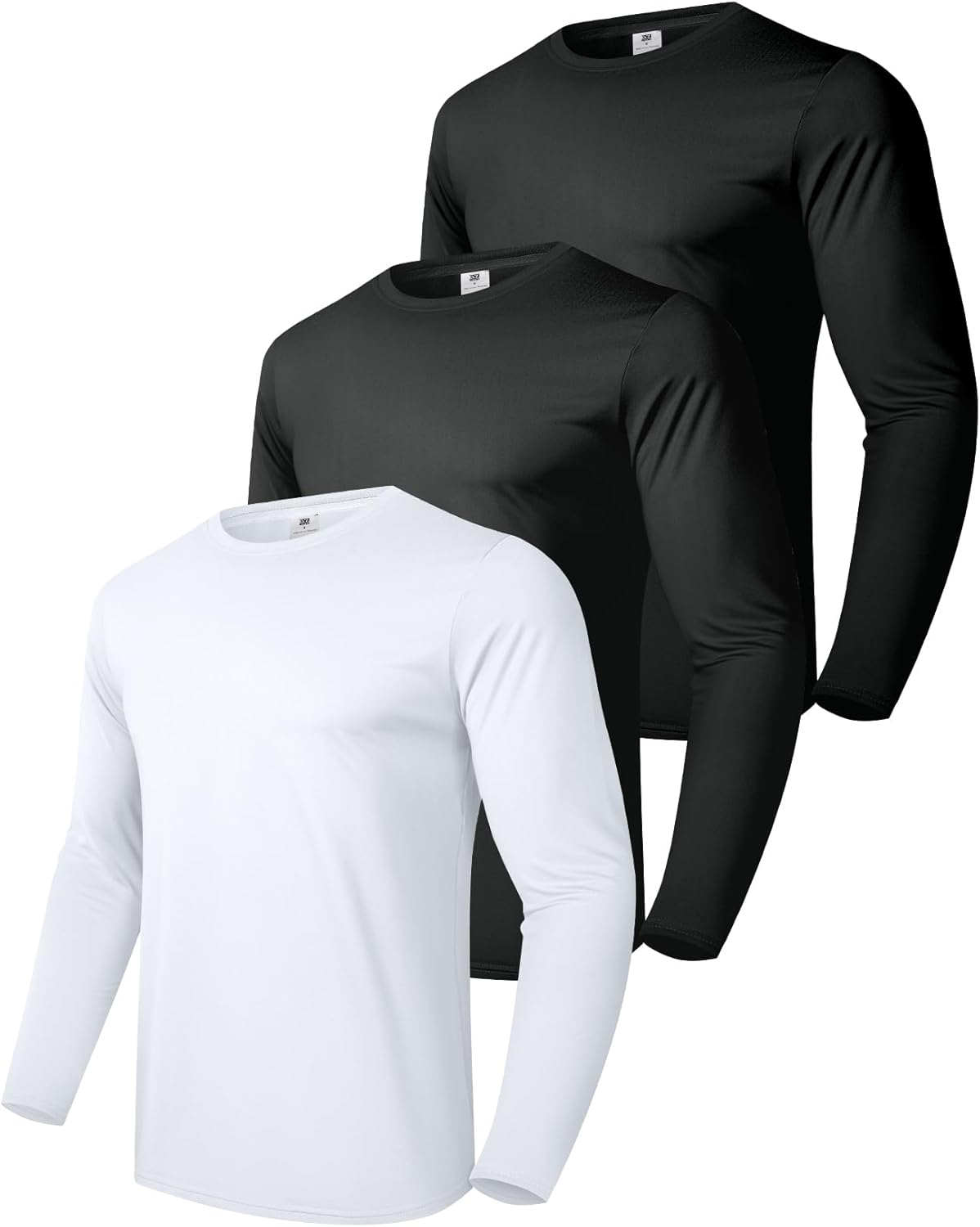 Thumbnail 6 de Boyzn Herren T-Shirts 3–4er Pack Baumwolle: Kurzarm/Langarm, Rundhals, Vielseitige Gym- und Freizeitshirts