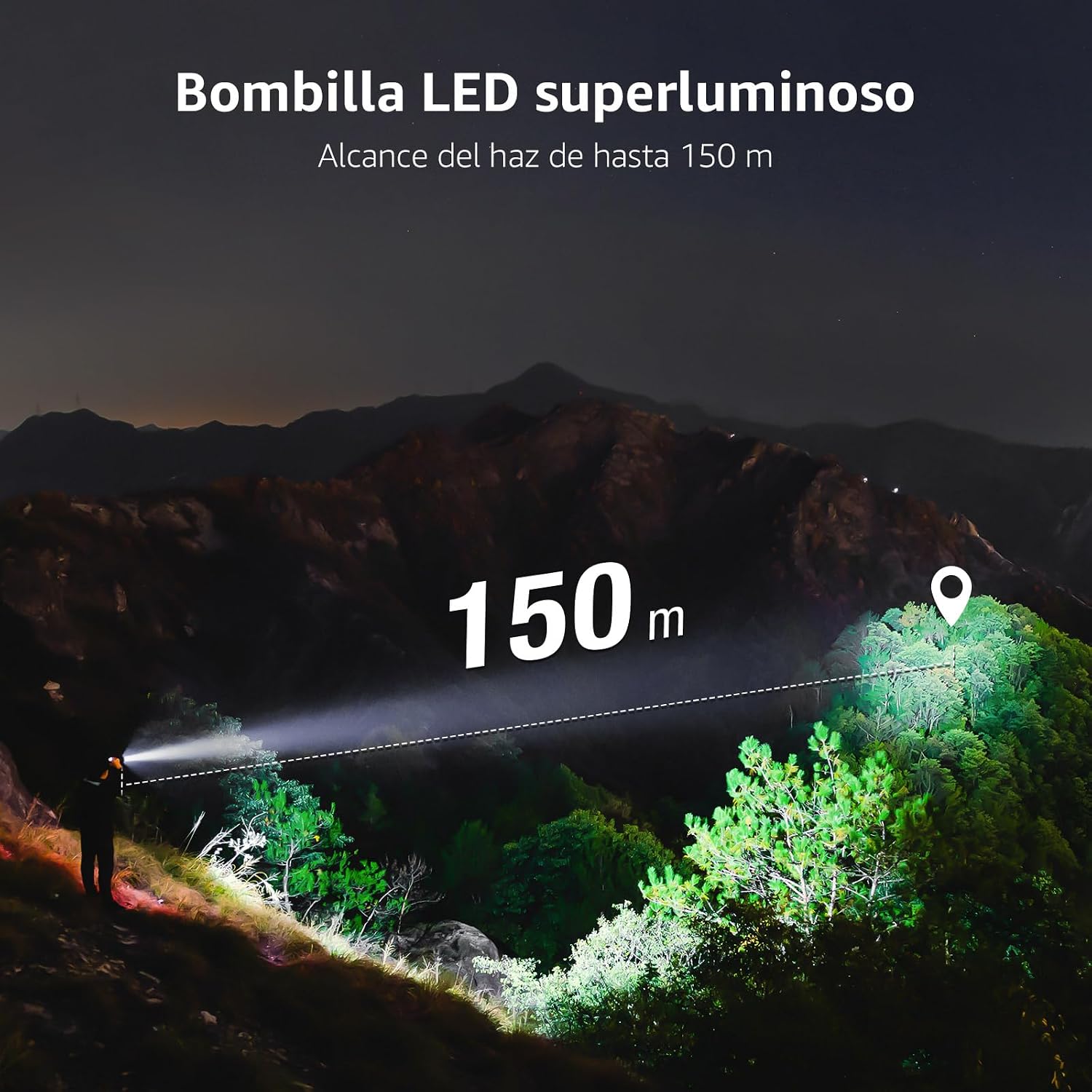 Detalle de Lepro LE2050 Linterna LED 300 lúmenes