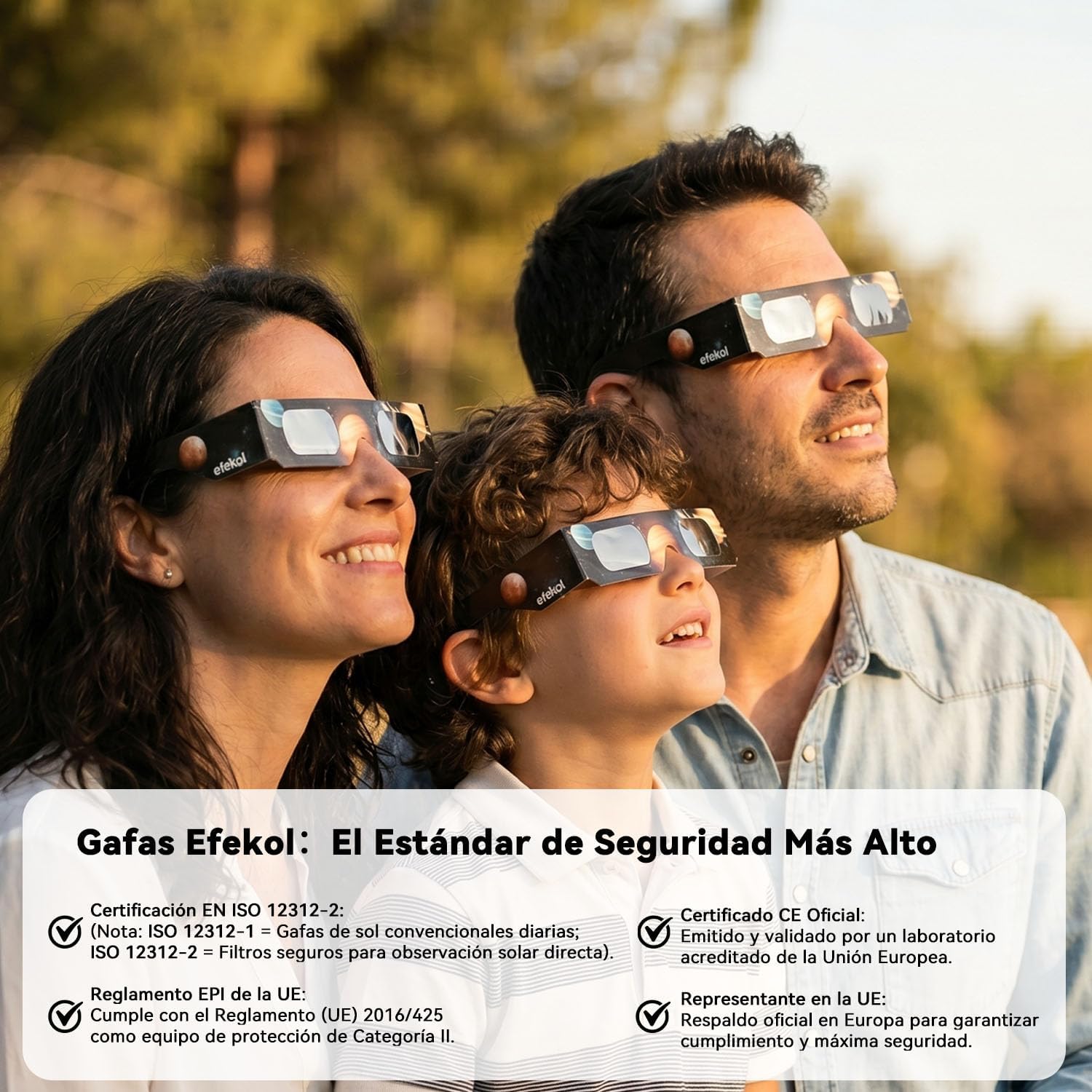 Thumbnail 2 de efekol Gafas Eclipse Solar 3 Pack