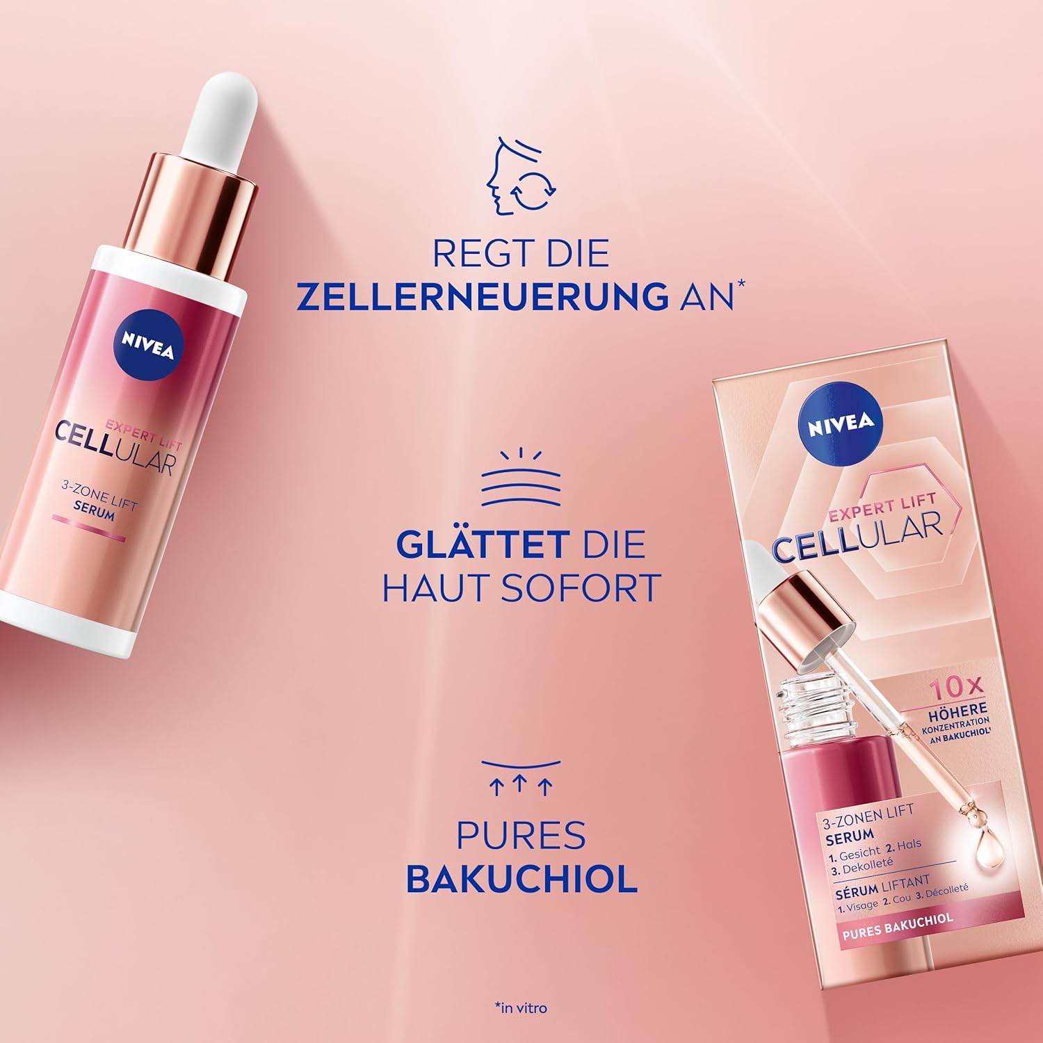 Thumbnail 1 de NIVEA CELLULAR Expert Lift Bakuchiol Serum – straffendes Anti-Age-Serum für Gesicht, Hals & Dekolleté (30 ml)
