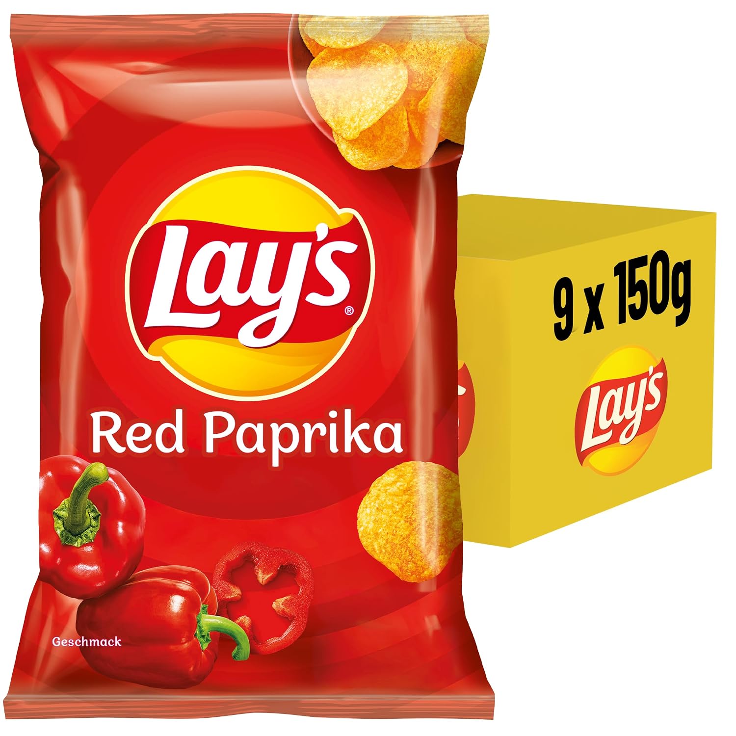 Detalle 2 de Lay's Red Paprika Kartoffelchips 150 g 🥔