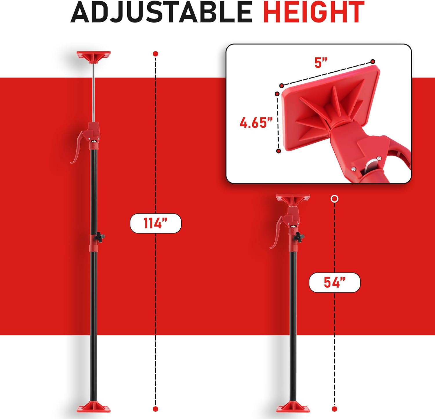 Thumbnail 1 de Cabinet Jacks Support Pole 11.8"–23.5" 📐