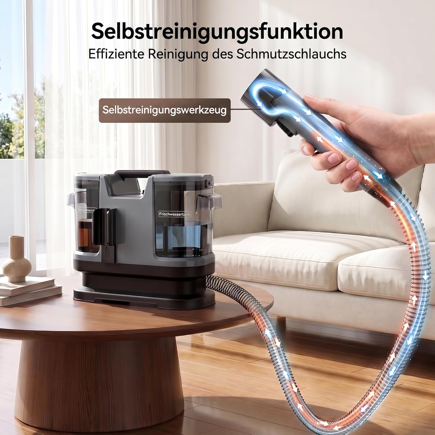 Thumbnail 4 de Lubluelu Upgrade Nasssauger Polsterreiniger – 600 W, 22 kPa Tiefenreinigung