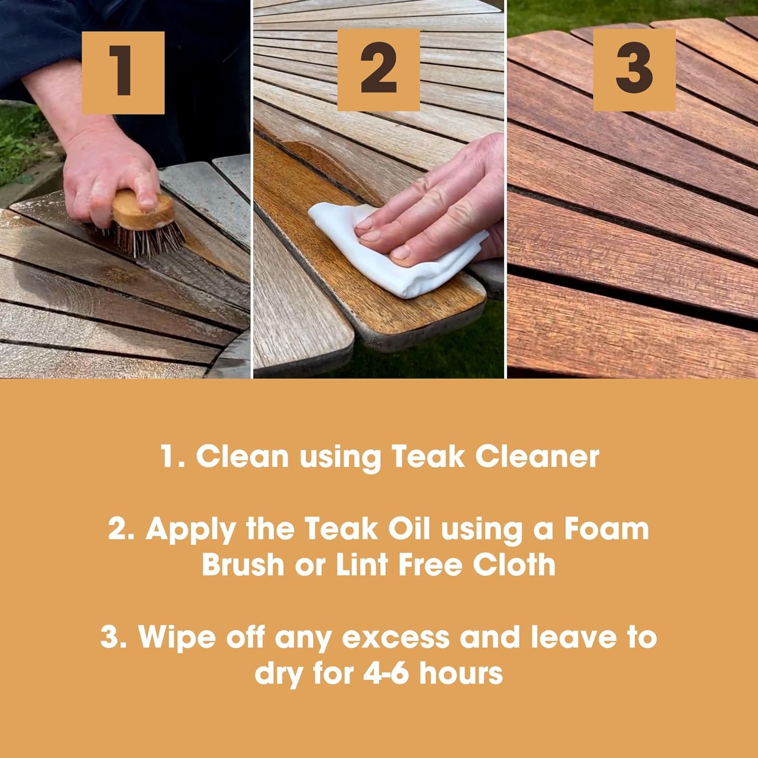 Thumbnail 2 de Furniture Clinic Teak Oil For Wood – 2.5L: Restore & Protect Indoor & Outdoor Furniture